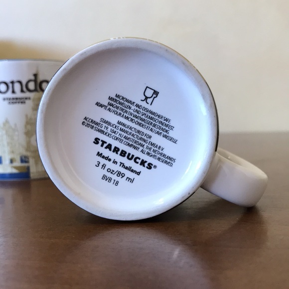 Set of 2 Starbucks Demitasse Espresso Mugs London England, Starbucks 3 Oz - Picture 10 of 11